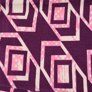 LULAROE LLR TC Purple Patterned Buttery Soft Legging Tall Curvy